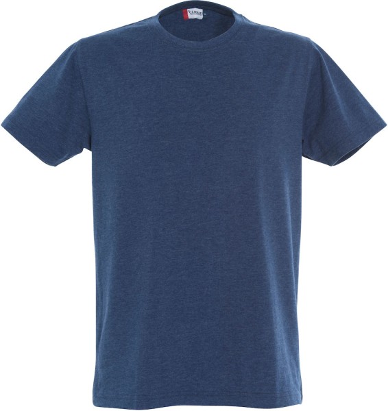 Clique, T-Shirt New Classic-T, blau meliert