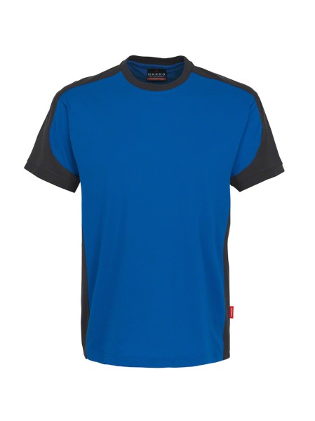 HAKRO, T-Shirt Contrast MIKRALINAR®, royalblau/anthrazit