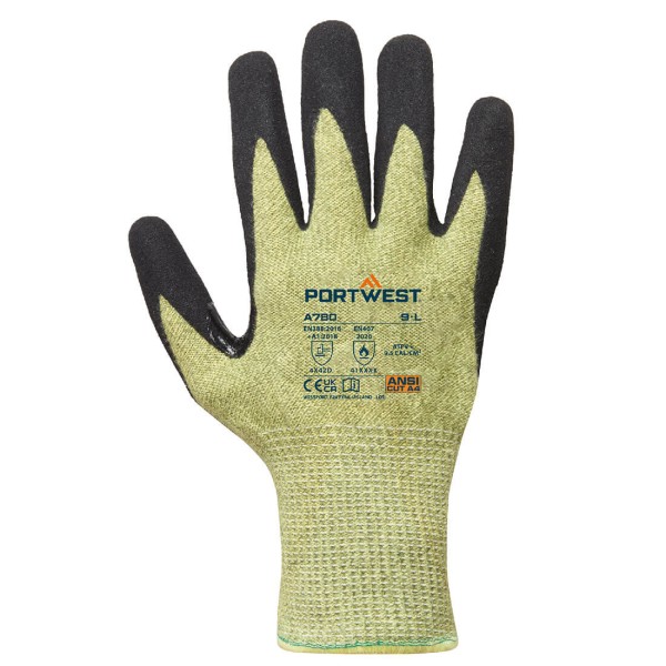 Störlichtbogen-Schnittschutz-Handschuh, grün/schwarz