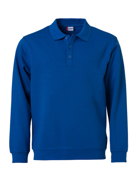 Clique, Polo Sweater Basic, royalblau