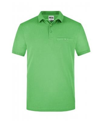 James & Nicholson, Men´s Workwear Polo Pocket, lime-green