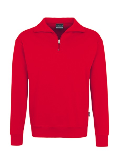 HAKRO, Zip-Sweatshirt Premium, rot