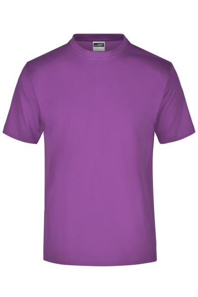 James & Nicholson, Round-T-Shirt Medium, purple