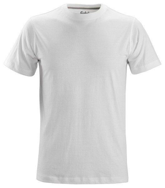 Snickers 2502, Klassisches Baumwoll T-Shirt, white