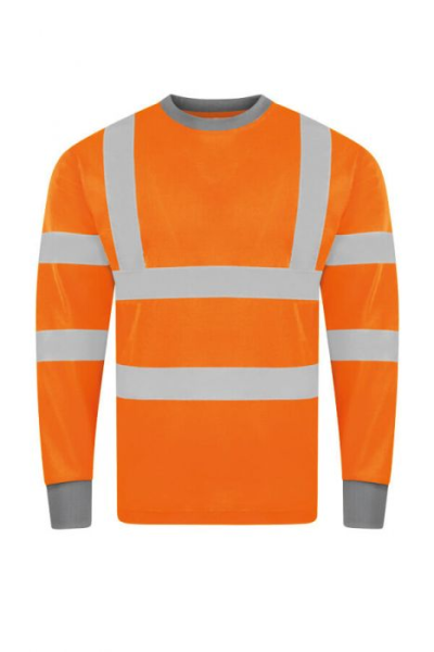 Korntex® Hi-Vis Poly-Cotton Long Sleeve Shirt "Murcia" - Orange