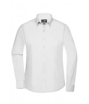 James & Nicholson, Ladies' Shirt Longsleeve Poplin, white