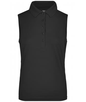 James & Nicholson, Ladies' Active Polo Sleeveless, black