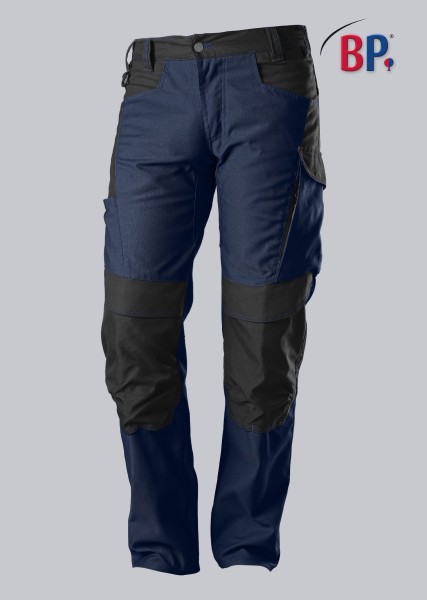 BP, Robuste Arbeitshose mit Kniepolstertaschen, nachtblau/schwarz