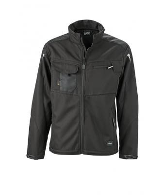 James & Nicholson, Workwear Softshell Jacket - STRONG -, black/black
