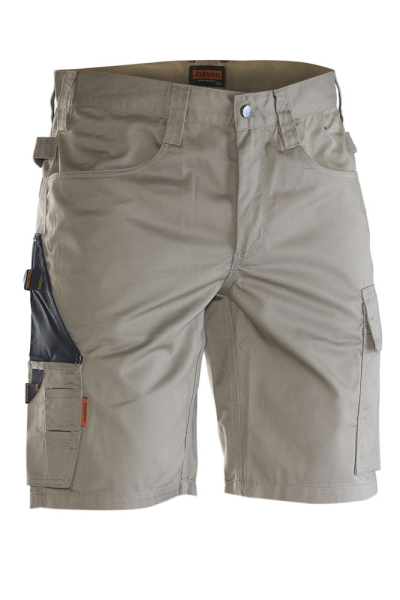 Jobman, Shorts "Practical", khaki/schwarz