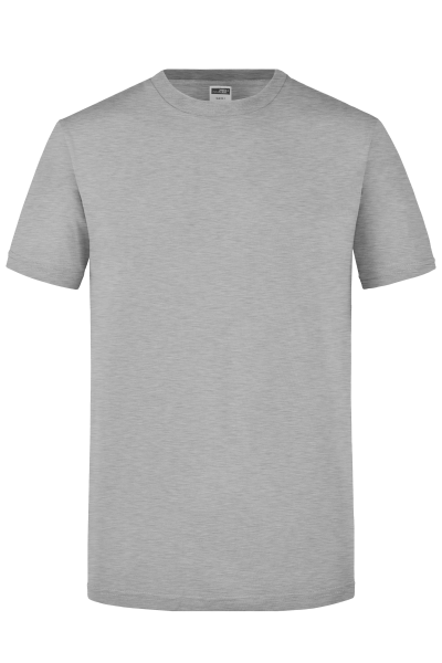 James & Nicholson, Men's Slim Fit-T-Shirt, grey-heather