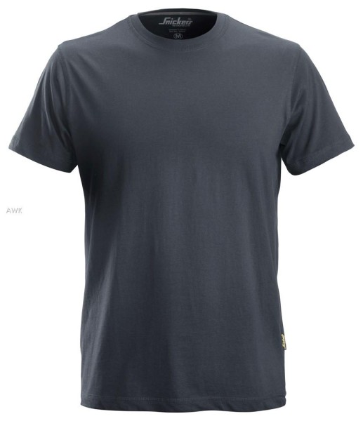 Snickers 2502, Klassisches Baumwoll T-Shirt, steel grey