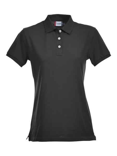 Clique, Poloshirt Stretch Premium Ladies, schwarz