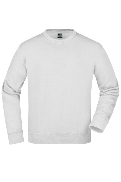 James & Nicholson, Workwear Sweatshirt, white