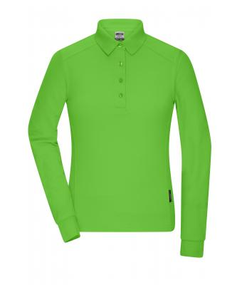 James & Nicholson, Ladies' Workwear-Longsleeve Polo, lime-green