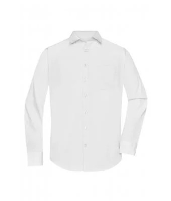 James & Nicholson, Men's Shirt Longsleeve Poplin, white