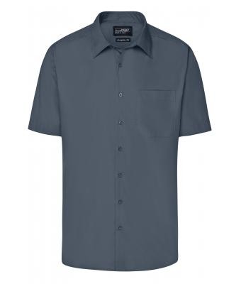 James & Nicholson, Men's Business Shirt Short-Sleeved, carbon