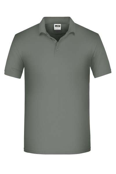 James & Nicholson, Men's BIO Workwear Polo, dark-grey
