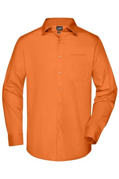 James & Nicholson, Men's Business Shirt Long-Sleeved, orange