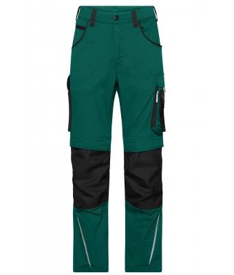 James & Nicholson, Workwear Pants Slim Line - STRONG -, dark-green/black
