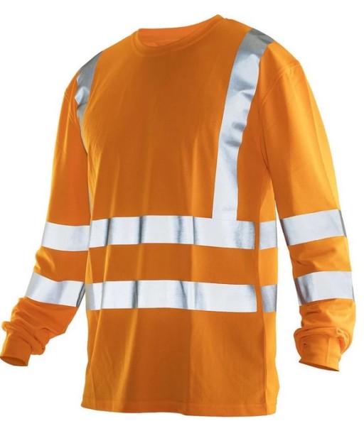 Jobman, Hi-Vis Langarm T-Shirt "Practical", orange