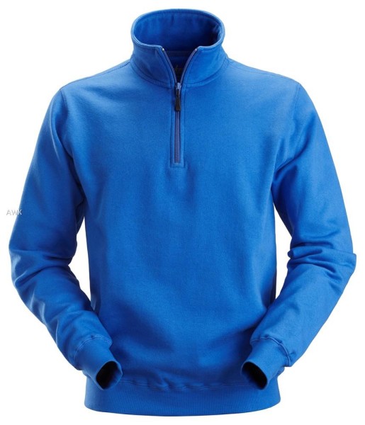 Snickers 2818, ZIP-Sweatshirt, true blue