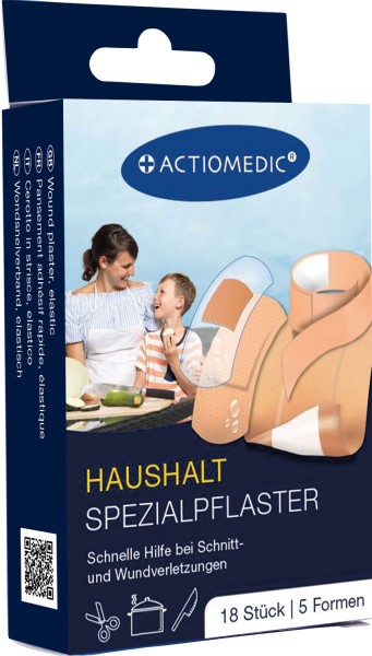 ACTIOMEDIC® HAUSHALT Spezialpflaster Set, 18-tlg.