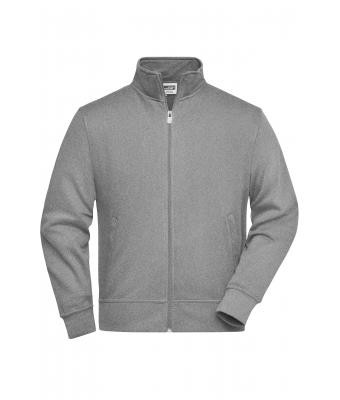 James & Nicholson, Workwear Sweat Jacket, grey-heather