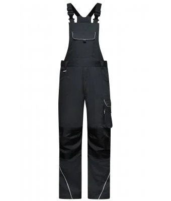 James & Nicholson, Workwear Pants with Bib - SOLID -, carbon