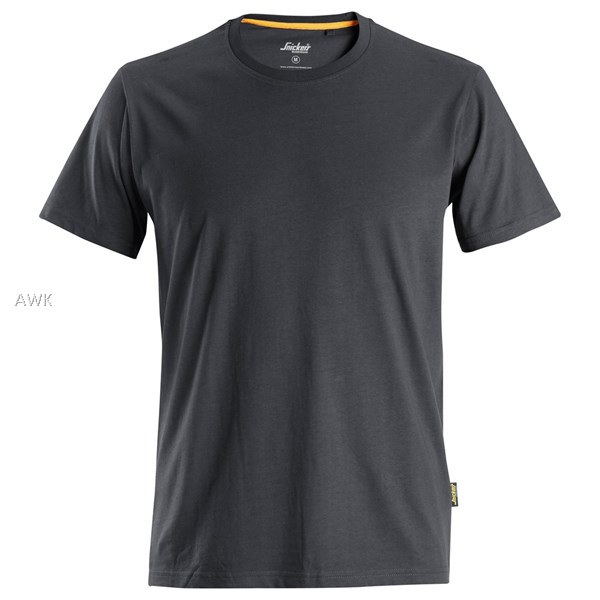 Snickers 2526, AllroundWork, T-Shirt aus Bio-Baumwolle, steel grey