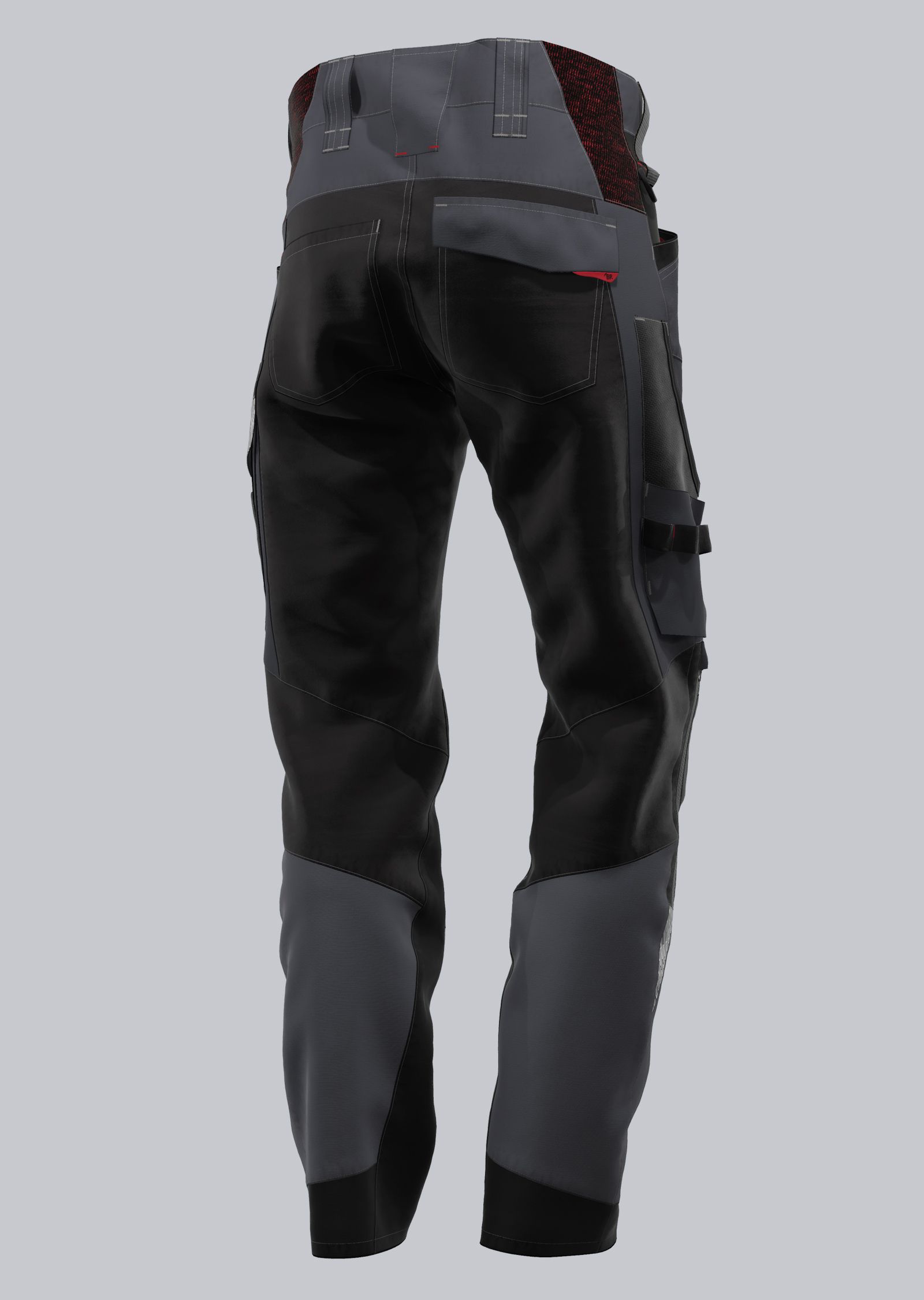 BP® Leichte Hybrid-Arbeitshose mit Kniepolstertaschen, anthrazit/schwarz |  Bundhosen | Hosen | Bekleidung |