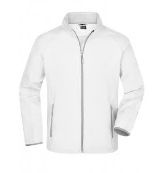 James & Nicholson, Men's Promo Softshell Jacket, white/white