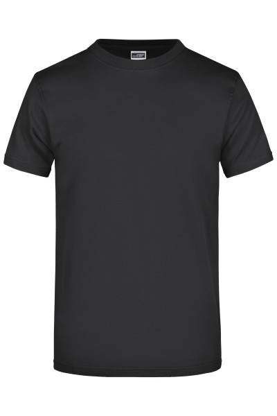 James & Nicholson, Round-T-Shirt Heavy, black