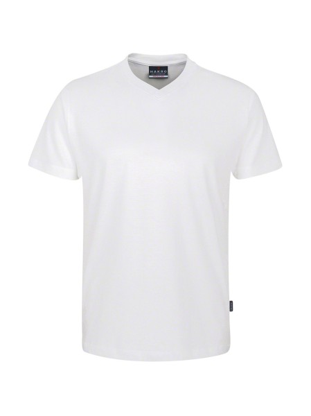 HAKRO, V-Shirt Classic, weiß
