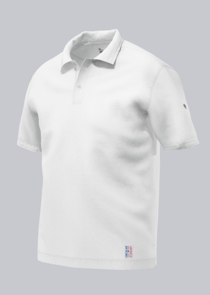 BP® Circular-Poloshirt für Sie & Ihn, weiß, MG215