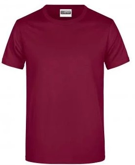 James & Nicholson, Promo-T-Shirt Man 180, wine