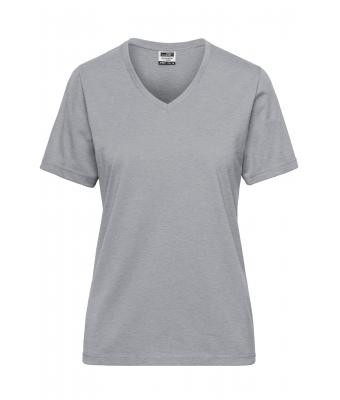 James & Nicholson, Ladies' BIO Workwear T-Shirt, grey-heather