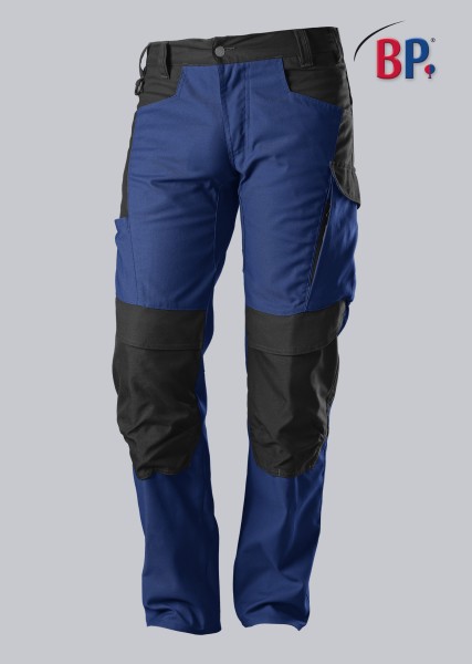 BP, Robuste Arbeitshose mit Kniepolstertaschen, königsblau/schwarz
