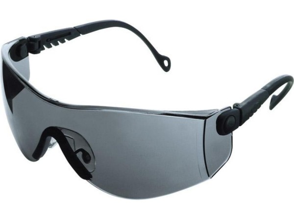 Schutzbrille Optema schwarz, Scheibe grau TSR