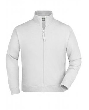 James & Nicholson, Sweat Jacket, white