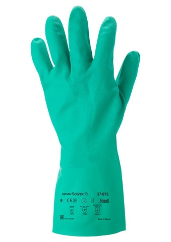 Ansell - Chemikalienhandschuhe "Solvex", grün