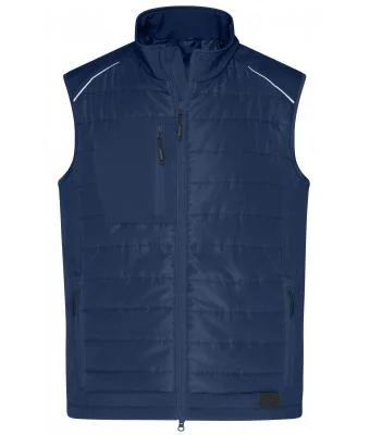 James & Nicholson, Men's Hybrid Vest, navy/navy