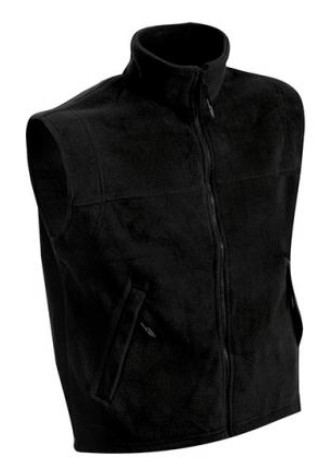 James & Nicholson, Fleece Vest, black