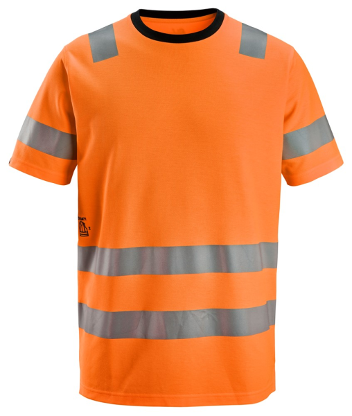 Snickers 2536, Warnschutz T-Shirt Klasse 2, high vis orange