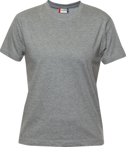 Clique, T-Shirt Premium-T Ladies, grau meliert
