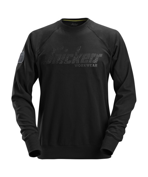 Snickers 2882, Logo Sweatshirt, black