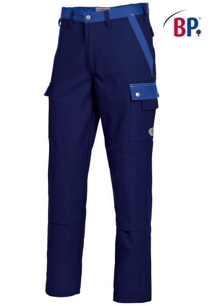 BP, Komfort-Cargohose mit Kniepolstertaschen, dunkelblau/königsblau