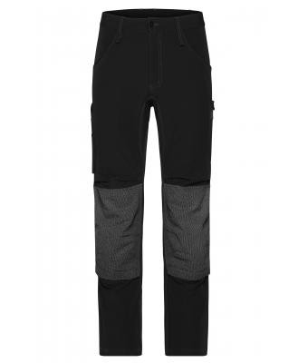 James & Nicholson, Workwear Pants 4-Way Stretch Slim Line, black