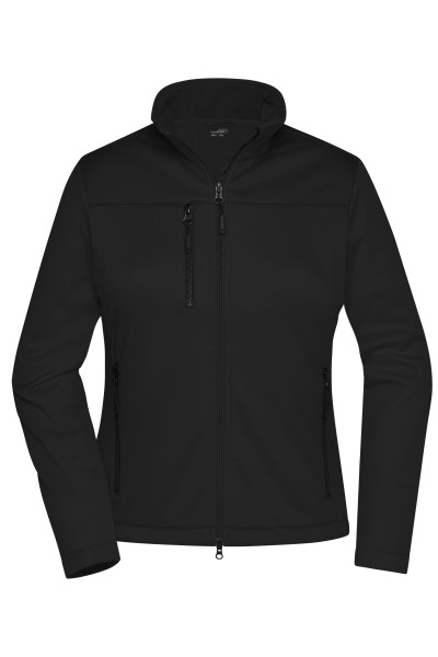James & Nicholson, Ladies' Softshell Jacket, schwarz