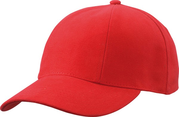 myrtle beach, Turned 6 Panel Cap Laminated, red